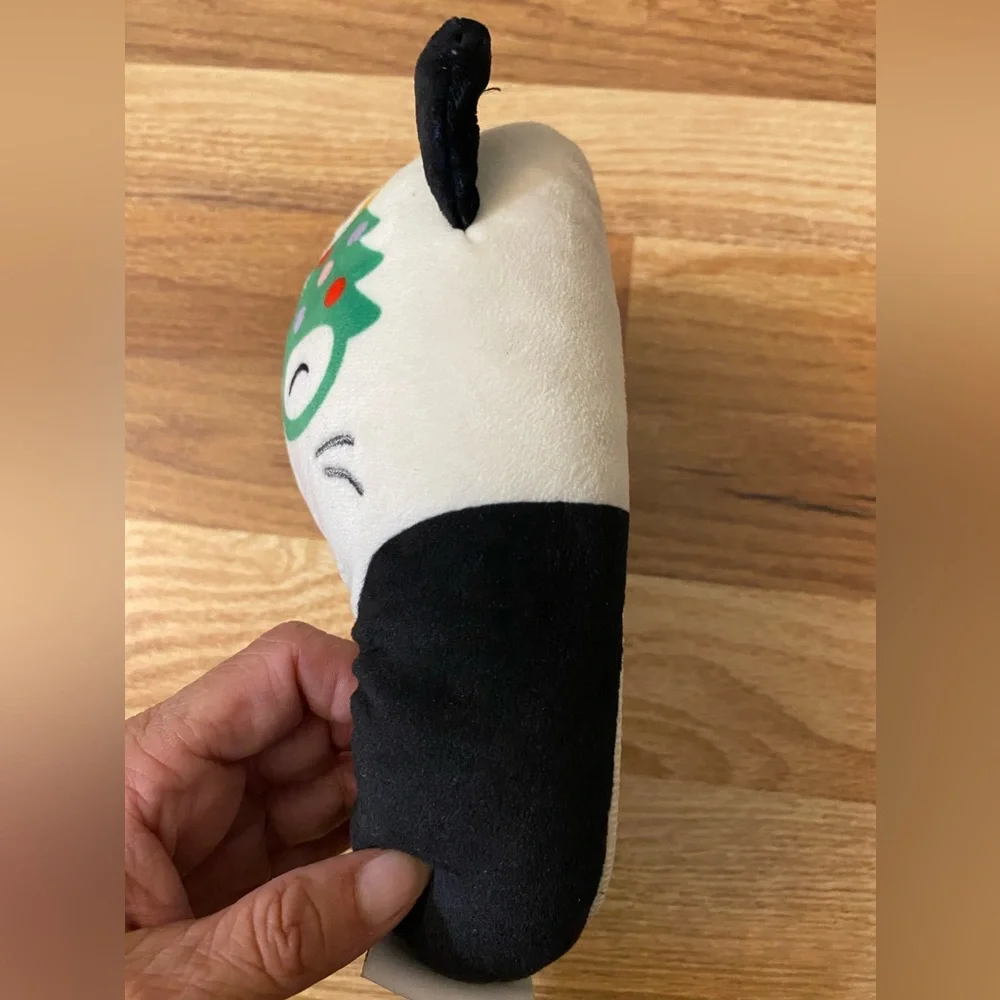 Squishmallows White and Black Plush Slippers Size 11-12